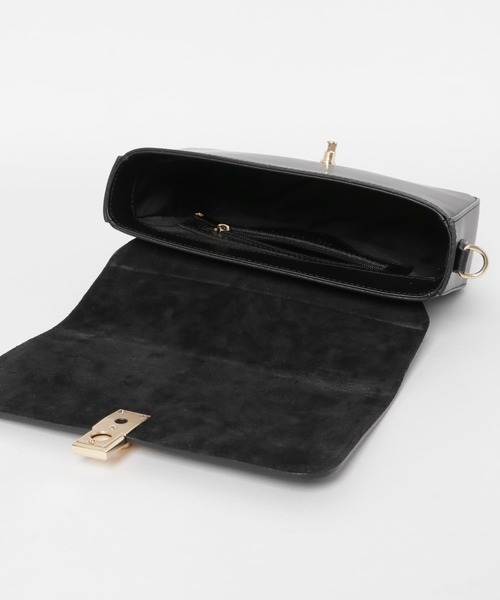 MARCO BIANCHINI(マルコビアンチーニ)の「MARCO BIANCHINI スクエアワイドショルダーバッグ(ショルダーバッグ・レディース・ブラック/グレー系その他/キャメル・ONE)」の8枚目の写真