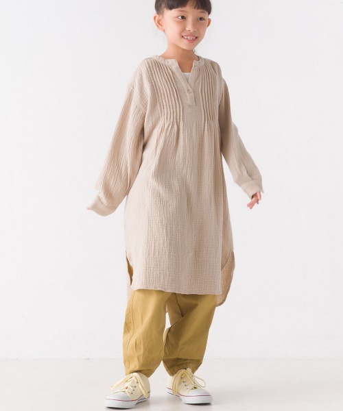 OMNES(オムネス)の「キッズ ダンプサーカスパンツ(その他パンツ・キッズ・チェック/ワンウォッシュ/ブラック/アイボリー/ベージュ/グリーン系その他/ネイビー/キナリ/カーキ/インディゴブルー/グレー・100/120/140/130/110)」の1枚目の写真