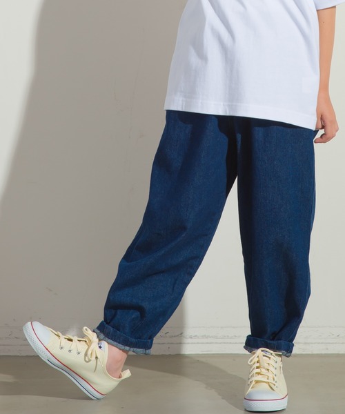 OMNES(オムネス)の「キッズ ダンプサーカスパンツ(その他パンツ・キッズ・チェック/ワンウォッシュ/ブラック/アイボリー/ベージュ/グリーン系その他/ネイビー/キナリ/カーキ/インディゴブルー/グレー・100/120/140/130/110)」の10枚目の写真