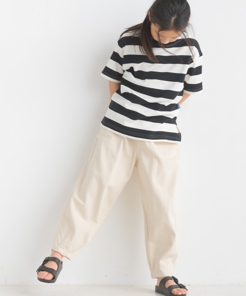 OMNES(オムネス)の「キッズ ダンプサーカスパンツ(その他パンツ・キッズ・チェック/ワンウォッシュ/ブラック/アイボリー/ベージュ/グリーン系その他/ネイビー/キナリ/カーキ/インディゴブルー/グレー・100/120/140/130/110)」の15枚目の写真