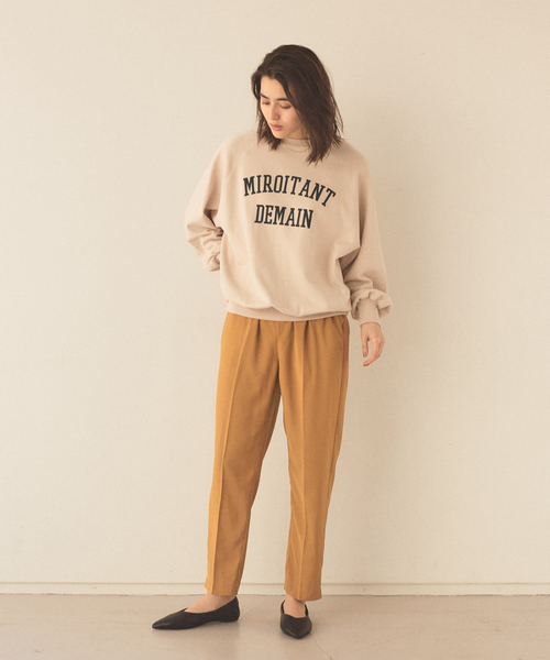 abahouse mavie(アバハウスマヴィ)の「ecru ストレッチツイルパンツ(その他パンツ・レディース・ブラック/ベージュ/アイボリー/カーキ/マスタード・38/36)」の9枚目の写真