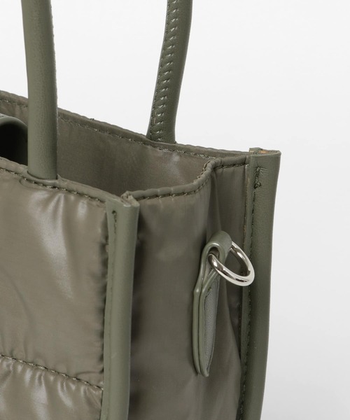 ITEMS URBANRESEARCH（アイテムズ アーバンリサーチ）の「キルティングバッグ（ショルダーバッグ・レディース・オリーブ/ブラック・-）」の15枚目の写真