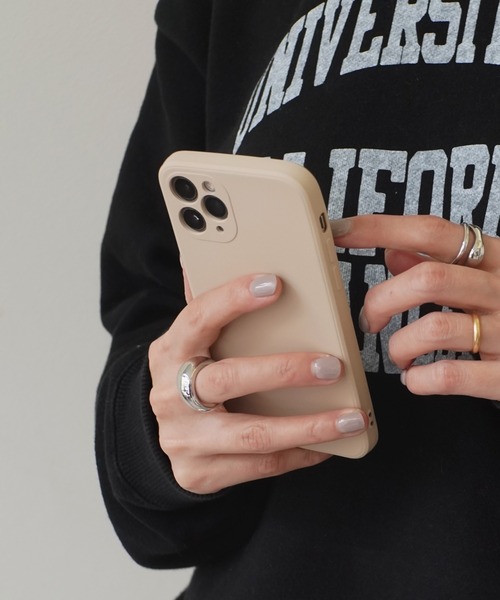 ammy.（エイミードット）の「【 ammy. / エイミードット 】 パステルカラー ＆ ダスティーカラー シンプル ソフト マット iPhone ケース  ( iPhone 7 / 8 / SE / 11 / 11Pro / 12 / 12mini / 13 / 13Pro / 14 / 14pro 対応)（スマホケース/カバー・レディース・パープル/ピンク/アイボリー/ライトグレー/ライトグリーン/ブルー/ブラック/ネイビー/グレイッシュブルー/ボルドー/ベージュ/モスグリーン・C/D/E/F/A/B/G/H/I/K/J/N）」の5枚目の写真