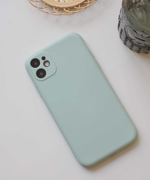 ammy.（エイミードット）の「【 ammy. / エイミードット 】 パステルカラー ＆ ダスティーカラー シンプル ソフト マット iPhone ケース  ( iPhone 7 / 8 / SE / 11 / 11Pro / 12 / 12mini / 13 / 13Pro / 14 / 14pro 対応)（スマホケース/カバー・レディース・パープル/ピンク/アイボリー/ライトグレー/ライトグリーン/ブルー/ブラック/ネイビー/グレイッシュブルー/ボルドー/ベージュ/モスグリーン・C/D/E/F/A/B/G/H/I/K/J/N）」の6枚目の写真