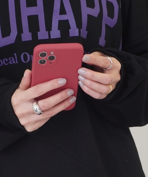 ammy.（エイミードット）の「【 ammy. / エイミードット 】 パステルカラー ＆ ダスティーカラー シンプル ソフト マット iPhone ケース  ( iPhone 7 / 8 / SE / 11 / 11Pro / 12 / 12mini / 13 / 13Pro / 14 / 14pro 対応)（スマホケース/カバー・レディース・パープル/ピンク/アイボリー/ライトグレー/ライトグリーン/ブルー/ブラック/ネイビー/グレイッシュブルー/ボルドー/ベージュ/モスグリーン・C/D/E/F/A/B/G/H/I/K/J/N）」の12枚目の写真