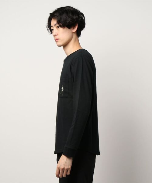 KRIFF MAYER（クリフメイヤー）の「《WEB限定》蓄熱ポケ刺繍ロンTEE（Tシャツ/カットソー・メンズ・ベージュ/オフホワイト/ブラック/ネイビー・LARGE/MEDIUM/X-LARGE）」の5枚目の写真