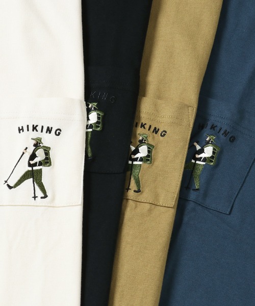 KRIFF MAYER（クリフメイヤー）の「《WEB限定》蓄熱ポケ刺繍ロンTEE（Tシャツ/カットソー・メンズ・ベージュ/オフホワイト/ブラック/ネイビー・LARGE/MEDIUM/X-LARGE）」の14枚目の写真