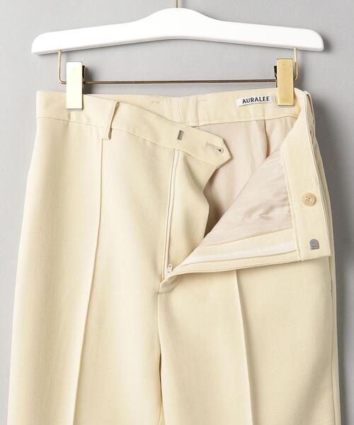 AURALEE（オーラリー）の「＜AURALEE＞ダブルクロスパンツ Ψ（スラックス・レディース・オフホワイト・0/1）」の3枚目の写真