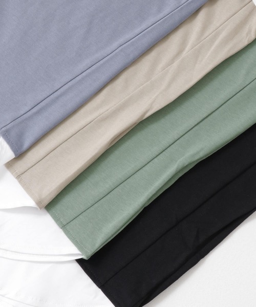 ITEMS URBANRESEARCH（アイテムズ アーバンリサーチ）の「布帛切り替えTシャツ（Tシャツ/カットソー・メンズ・グレー/ブルー/ブラック/グリーン・LARGE/MEDIUM）」の22枚目の写真