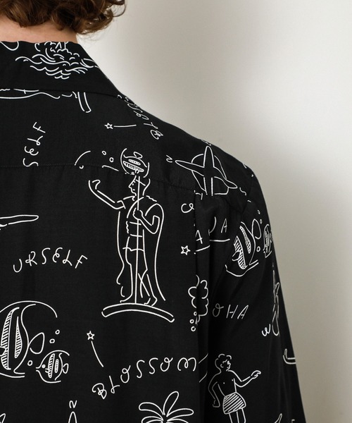 aloha blossom（アロハブロッサム）の「【Aloha Blossom】YU NAGABA SHIRTS（シャツ/ブラウス・メンズ・ホワイト/グリーン・40）」の13枚目の写真