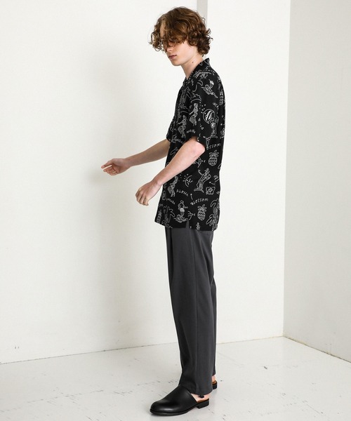 aloha blossom（アロハブロッサム）の「【Aloha Blossom】YU NAGABA SHIRTS（シャツ/ブラウス・メンズ・ホワイト/グリーン・40）」の5枚目の写真