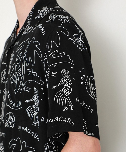 aloha blossom（アロハブロッサム）の「【Aloha Blossom】YU NAGABA SHIRTS（シャツ/ブラウス・メンズ・ホワイト/グリーン・40）」の11枚目の写真