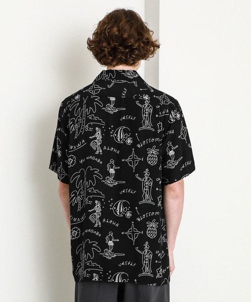 aloha blossom（アロハブロッサム）の「【Aloha Blossom】YU NAGABA SHIRTS（シャツ/ブラウス・メンズ・ホワイト/グリーン・40）」の8枚目の写真