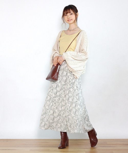 Crisp（クリスプ）の「ケーブルニットボレロ（カーディガン/ボレロ・レディース・パープル/アイボリー・FREE）」の18枚目の写真