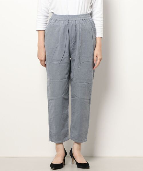 Samansa Mos2(サマンサ モスモス)の「細コーデュロイテーパードパンツ(その他パンツ・レディース・ダークブラウン/ベージュ/パープル/カーキ/ブルー/マスタード・フリ-)」の15枚目の写真