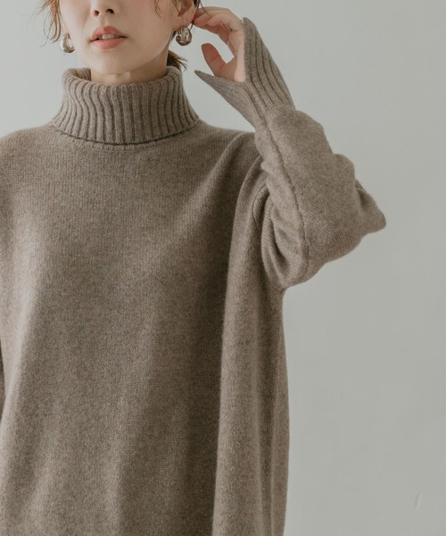 F by ROSSO（エフバイロッソ）の「F by ROSSO　ハミルトンラムズウールタートルニット（ニット/セーター・レディース・オリーブ/イエロー系その他/モカ/アイボリー・FREE）」の15枚目の写真