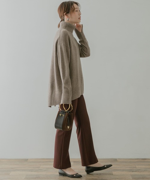 F by ROSSO（エフバイロッソ）の「F by ROSSO　ハミルトンラムズウールタートルニット（ニット/セーター・レディース・オリーブ/イエロー系その他/モカ/アイボリー・FREE）」の19枚目の写真