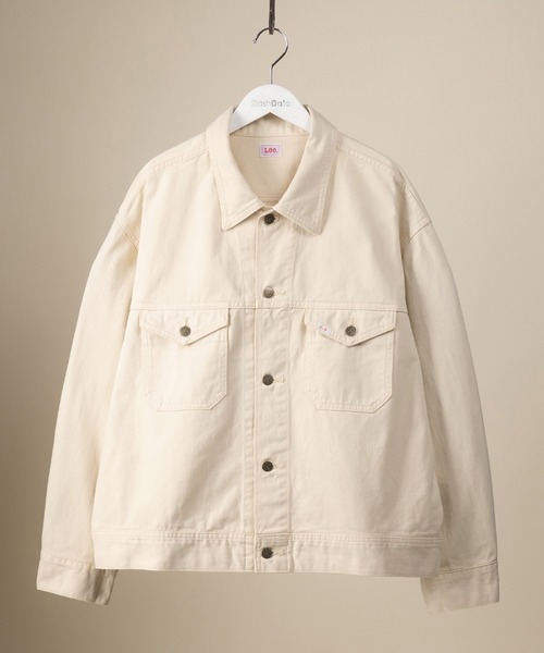 Lee（リー）の「【LEE/リー】RIDER JACKET/カラーデニムジャケット/ビッグシルエット（カバーオール・メンズ・ブラック/アイボリー・S/M/L/XL）」の5枚目の写真