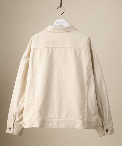 Lee（リー）の「【LEE/リー】RIDER JACKET/カラーデニムジャケット/ビッグシルエット（カバーオール・メンズ・ブラック/アイボリー・S/M/L/XL）」の6枚目の写真