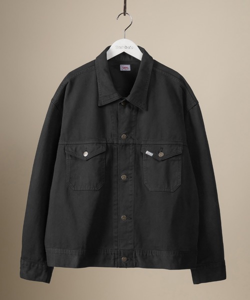 Lee（リー）の「【LEE/リー】RIDER JACKET/カラーデニムジャケット/ビッグシルエット（カバーオール・メンズ・ブラック/アイボリー・S/M/L/XL）」の7枚目の写真