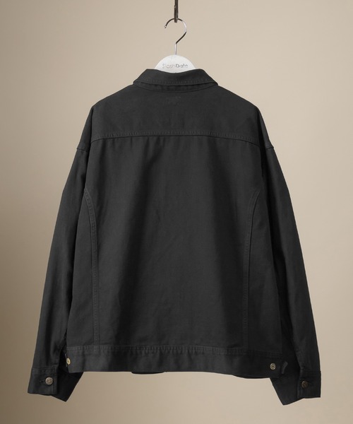 Lee（リー）の「【LEE/リー】RIDER JACKET/カラーデニムジャケット/ビッグシルエット（カバーオール・メンズ・ブラック/アイボリー・S/M/L/XL）」の8枚目の写真