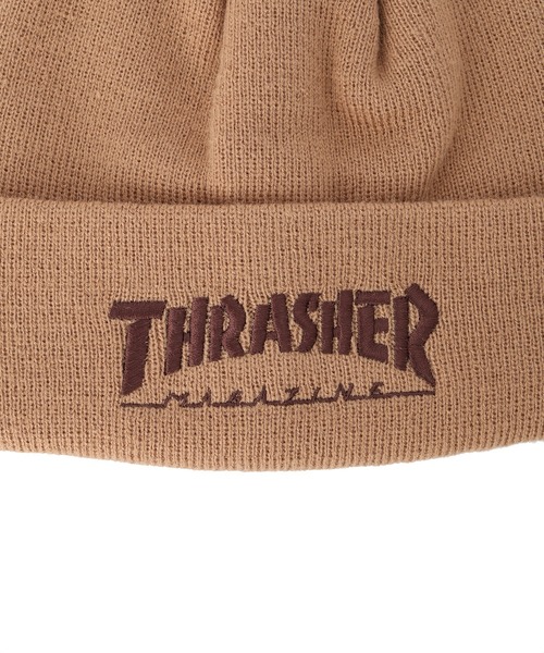 THRASHER（スラッシャー）の「THRASHER/スラッシャー ビーニー マガジンロゴ THR-N01（ニットキャップ/ビーニー・メンズ・ブラック×ホワイト/ネイビー/ベージュ/オレンジ/ブラック×レッド/ブラック×ブラック・FREE）」の14枚目の写真