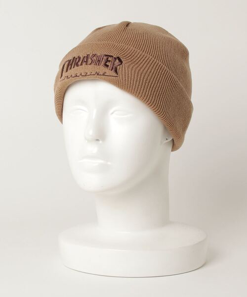 THRASHER（スラッシャー）の「THRASHER/スラッシャー ビーニー マガジンロゴ THR-N01（ニットキャップ/ビーニー・メンズ・ブラック×ホワイト/ネイビー/ベージュ/オレンジ/ブラック×レッド/ブラック×ブラック・FREE）」の17枚目の写真