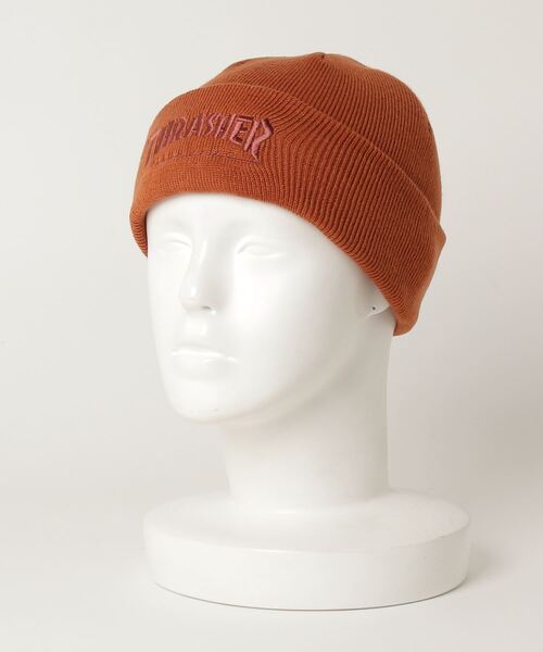 THRASHER（スラッシャー）の「THRASHER/スラッシャー ビーニー マガジンロゴ THR-N01（ニットキャップ/ビーニー・メンズ・ブラック×ホワイト/ネイビー/ベージュ/オレンジ/ブラック×レッド/ブラック×ブラック・FREE）」の18枚目の写真