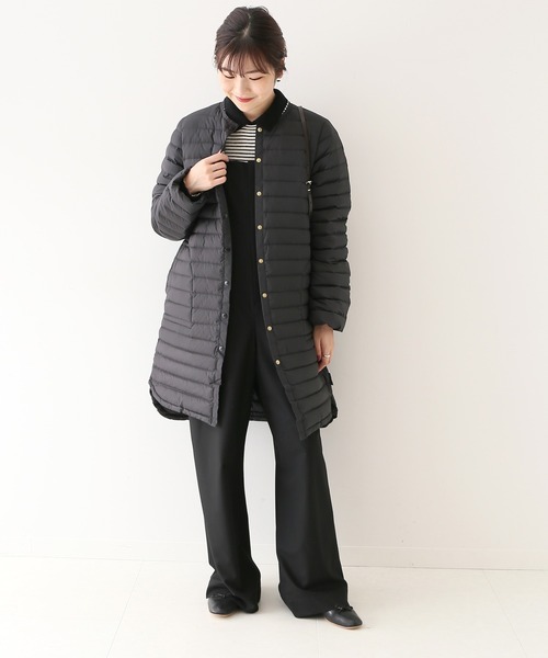 SLOBE IENA（スローブイエナ）の「【TRADITIONAL WEATHERWEAR /トラディショナル　ウェザーウェア】 ARKLEY DOWN ロングコート◆（ダウンジャケット/コート・レディース・ブラック/カーキ/ネイビー・34）」の2枚目の写真