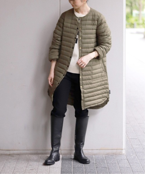 SLOBE IENA（スローブイエナ）の「【TRADITIONAL WEATHERWEAR /トラディショナル　ウェザーウェア】 ARKLEY DOWN ロングコート◆（ダウンジャケット/コート・レディース・ブラック/カーキ/ネイビー・34）」の4枚目の写真