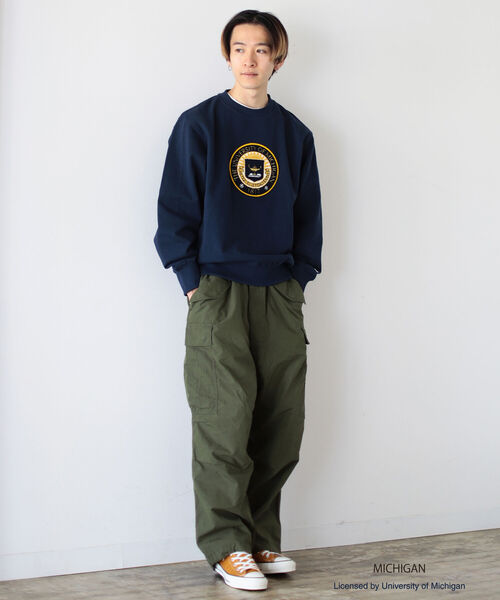 wiffle（ウィッフル）の「Wiffle / College Crewneck Sweatshirt（スウェット・メンズ・ネイビー・SMALL/MEDIUM/LARGE/X-LARGE）」の2枚目の写真