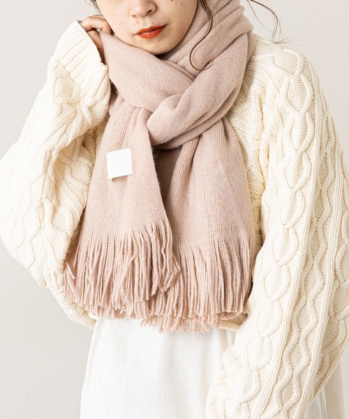 Chico(チコ)の「ラメフリンジストール(マフラー・レディース・ベージュ/グレー/ピンク・FREE)」の11枚目の写真