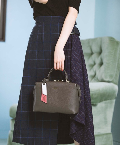 & chouette(アンドシュエット)の「ハンドル・ショルダー付き2wayバッグ(ボストンバッグ・レディース・ダークブラウン/ブラウン/オフホワイト/ピンク・FREE)」の12枚目の写真
