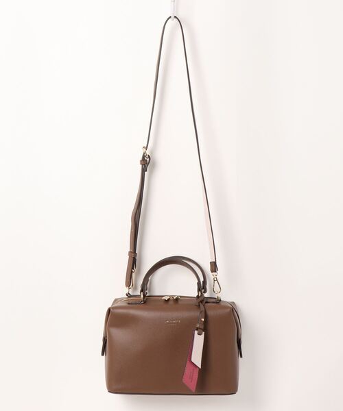 & chouette(アンドシュエット)の「ハンドル・ショルダー付き2wayバッグ(ボストンバッグ・レディース・ダークブラウン/ブラウン/オフホワイト/ピンク・FREE)」の19枚目の写真
