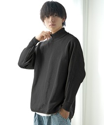 【MinoriTY】ビッグシルエットミラノリブ編みニット クルーネックセーター メンズ 春服 冬服 ルーズシルエット ルーズフィット オーバーサイズ バルーンスリーブ インナー