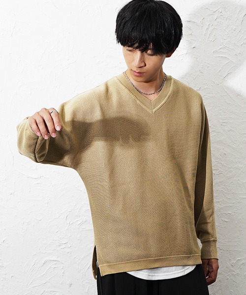 MinoriTY(マイノリティ)の「【MinoriTY】ビッグシルエットミラノリブ編みニット クルーネックセーター メンズ 春服 冬服 ルーズシルエット ルーズフィット オーバーサイズ バルーンスリーブ インナー(ニット/セーター・メンズ・ブラック/アイボリー/ベージュ/カーキ/ブラウン/ワイン/パープル/チャコール/ブルー/モカ/ブラウン系その他/ブルー系その他/ベージュ系その他/ブラック系その他/オフホワイト/ライトグレー/グレー系その他/ラベンダー/ダークラベンダー/グリーン/ブラウン系その他2/ホワイト系その他/チャコールグレー/ブラック系その他2/ベージュ系その他2・S/M/L)」の17枚目の写真