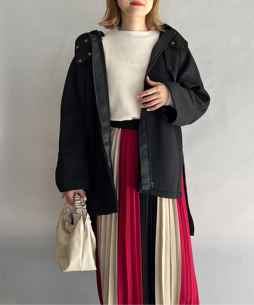 PICCIN（ピッチン）の「配色プリーツスカート（スカート・レディース・ブルー/ボルドー/キャメル・M/L）」の14枚目の写真