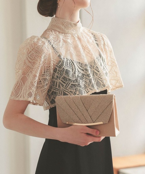 3way異素材ラメフラップ クラッチバック（クラッチバッグ）｜Dorry