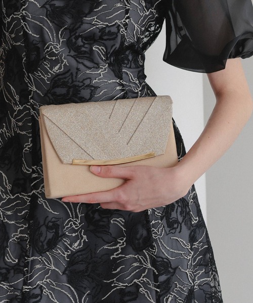 Dorry Doll 3way異素材ラメフラップ クラッチバック 3way異素材ラメフラップ クラッチバック（クラッチバッグ）｜Dorry