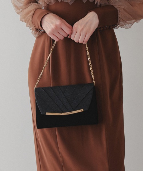 3way異素材ラメフラップ クラッチバック（クラッチバッグ）｜Dorry