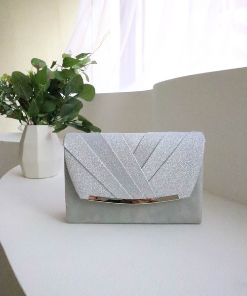 Dorry Doll 3way異素材ラメフラップ クラッチバック 3way異素材ラメフラップ クラッチバック（クラッチバッグ）｜Dorry