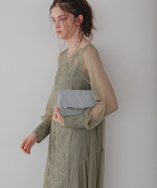 3way異素材ラメフラップ クラッチバック（クラッチバッグ）｜Dorry