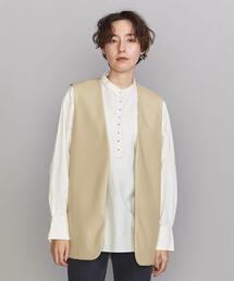 BEAUTY&YOUTH UNITED ARROWS | BY フェイクレザー Vネックベスト(ベスト)