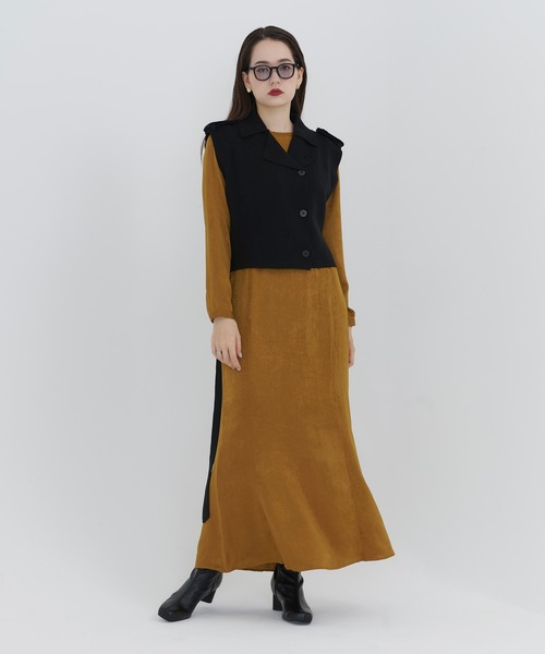 TINA：JOJUN（ティーナジョジュン）の「ニット ベスト TINA：JOJUN（ベスト・レディース・ホワイト/ブラック・M）」の13枚目の写真