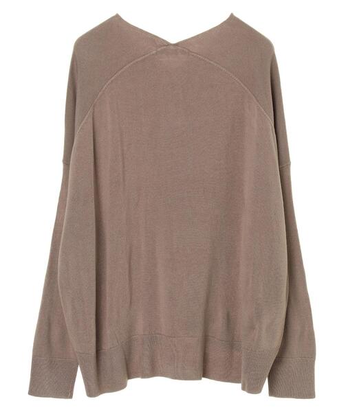 AMERICAN HOLIC（アメリカンホリック）の「Vネックフワフワニットプルオーバー（ニット/セーター・レディース・アイボリー/モカ/オリーブ/テラコッタ/グレー系その他2/ブラック・M/L/S）」の19枚目の写真