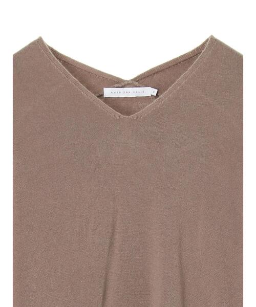 AMERICAN HOLIC（アメリカンホリック）の「Vネックフワフワニットプルオーバー（ニット/セーター・レディース・アイボリー/モカ/オリーブ/テラコッタ/グレー系その他2/ブラック・M/L/S）」の18枚目の写真