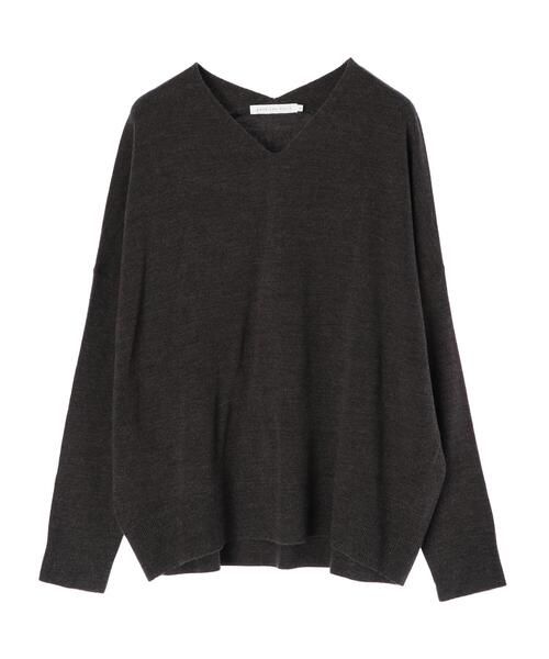 AMERICAN HOLIC（アメリカンホリック）の「Vネックフワフワニットプルオーバー（ニット/セーター・レディース・アイボリー/モカ/オリーブ/テラコッタ/グレー系その他2/ブラック・M/L/S）」の11枚目の写真