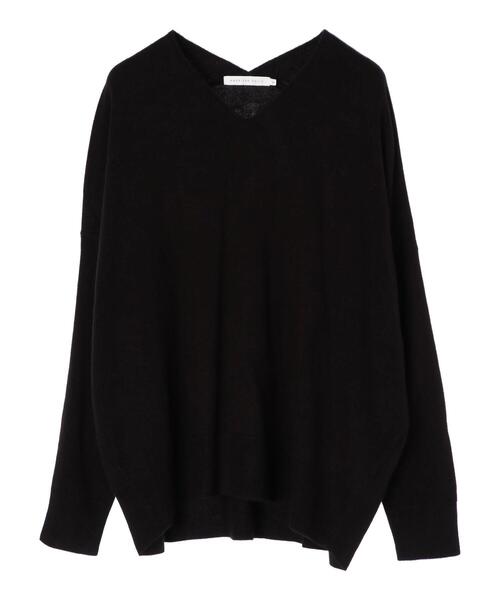 AMERICAN HOLIC（アメリカンホリック）の「Vネックフワフワニットプルオーバー（ニット/セーター・レディース・アイボリー/モカ/オリーブ/テラコッタ/グレー系その他2/ブラック・M/L/S）」の10枚目の写真