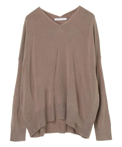 AMERICAN HOLIC（アメリカンホリック）の「Vネックフワフワニットプルオーバー（ニット/セーター・レディース・アイボリー/モカ/オリーブ/テラコッタ/グレー系その他2/ブラック・M/L/S）」の9枚目の写真