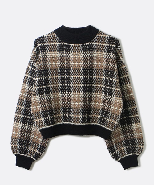 one way(ワンウェイ)の「【oneway】チェックツイードニットトップス(ニット/セーター・レディース・ホワイト/ブラック/ベージュ・FREE)」の16枚目の写真